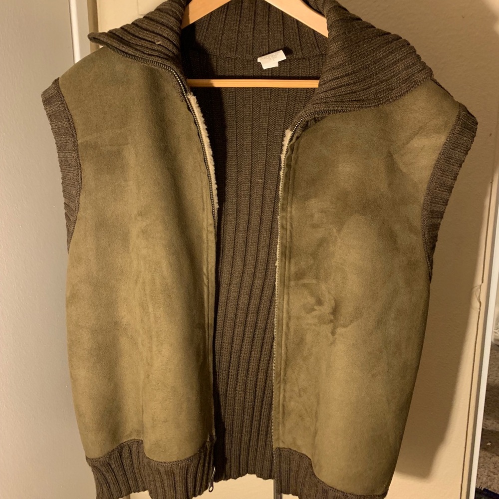 Suede vest